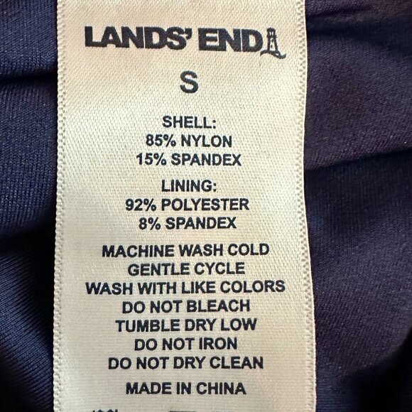 Lands' End Women's One Piece Swimsuit Size S Purple Floral UPF 50+ Feminine NEW - Picture 3 of 12